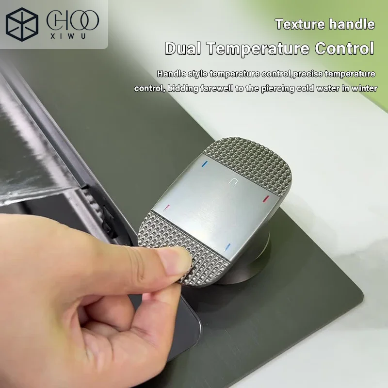 304 Stainless Steel Kitchen Waterfall Sink Digital Display Large Single Sink Dish Basin Sink With Multifunction Touch Waterfall