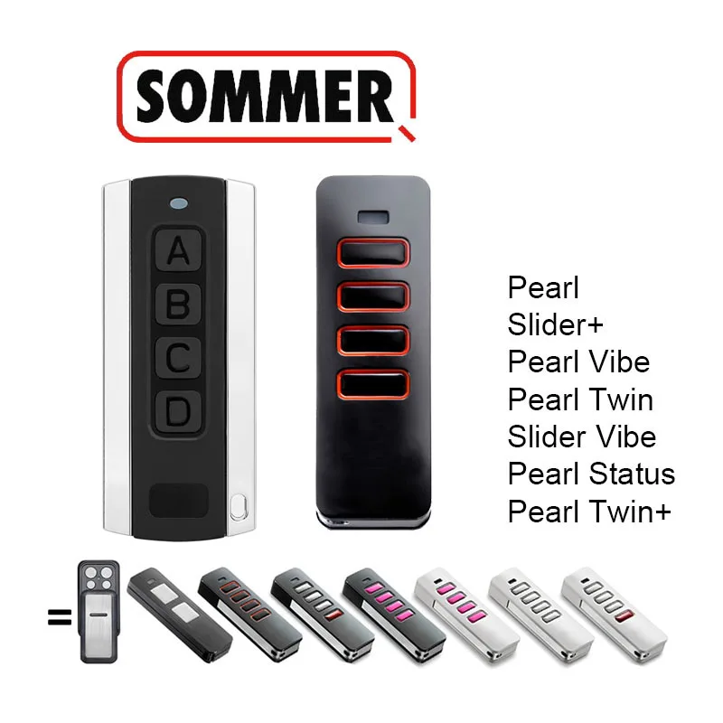 SOMMER 4018V000 TX55-868-4 TX40-868-4 4019V000 4018V064 4018 4019 Pearl Vibe Twin+ Status Garage Door Remote Control 4 Channels