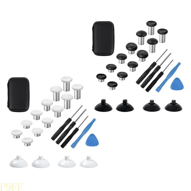 

CS1W Replacement Thumb Sticks Joystick Analog Thumbstick Grip for Controller Thumb Grip with Prying Tool Screwdriver