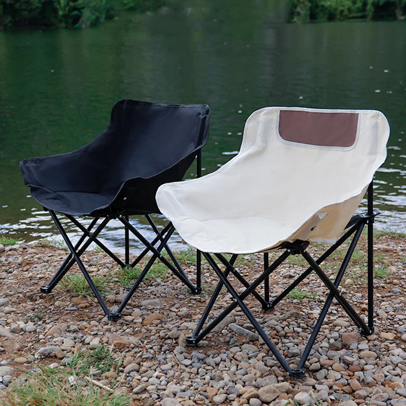 

Portable Folding Camping Chair Moon Chair Fishing Chairs Camping BBQ Garden Hiking Seat Lightweight Chairs Leisure Travel Chairs