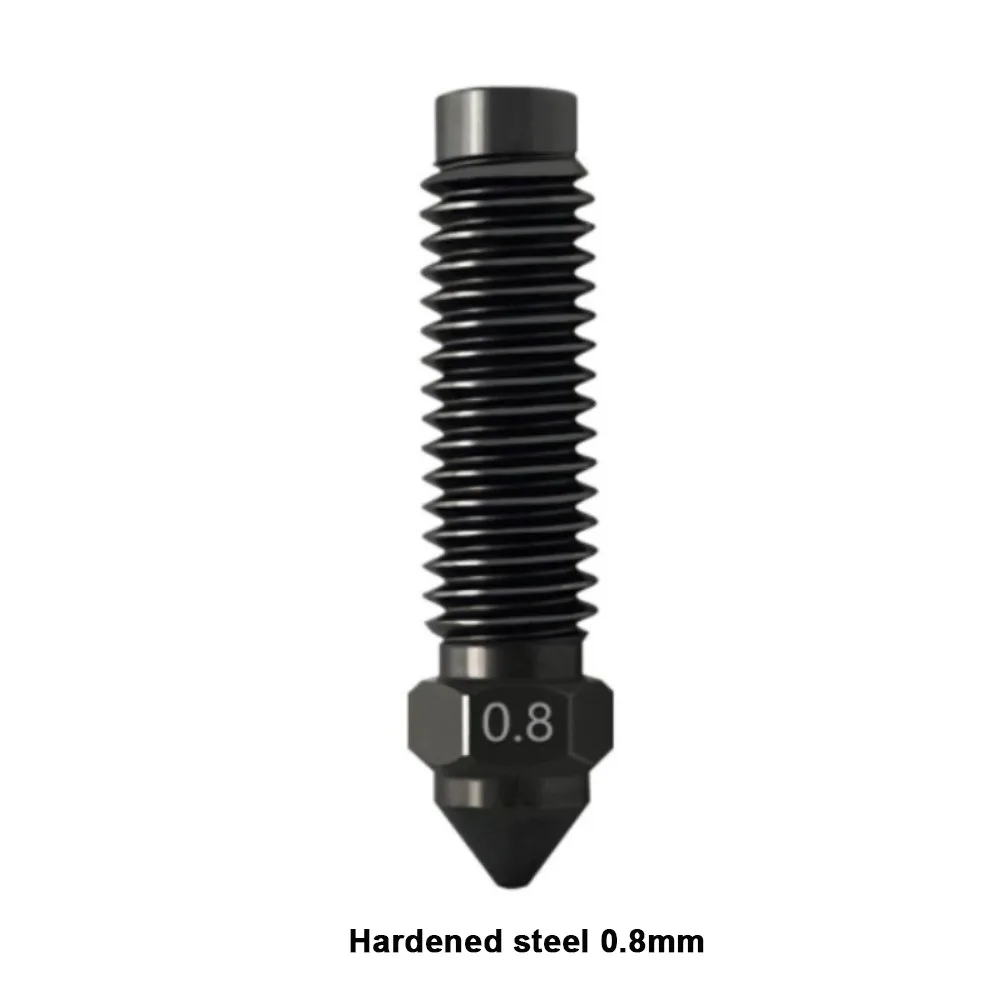 

1 шт. 0,2/0,4/0,6/0,8 мм керамическая насадка Hotend из закаленной стали, высокоскоростные детали 3D-принтера, комплект Hotend для Elegoo Centauri Carbon