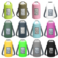Dry Bag Waterproof Floating Backpack 5L/10L/15L/20L/30L Roll Top Dry Storage Bag for Kayaking Boating Surfing Rafting Fishing