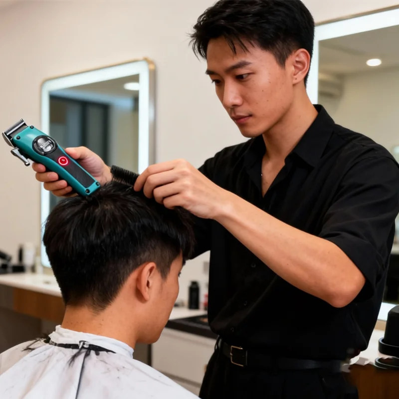 Metal Housing Professional 95111K Men's Hair Clipper 12000RPM Magnetic Vector Motor Hair Finished Machine Barber Clipper Trimmer