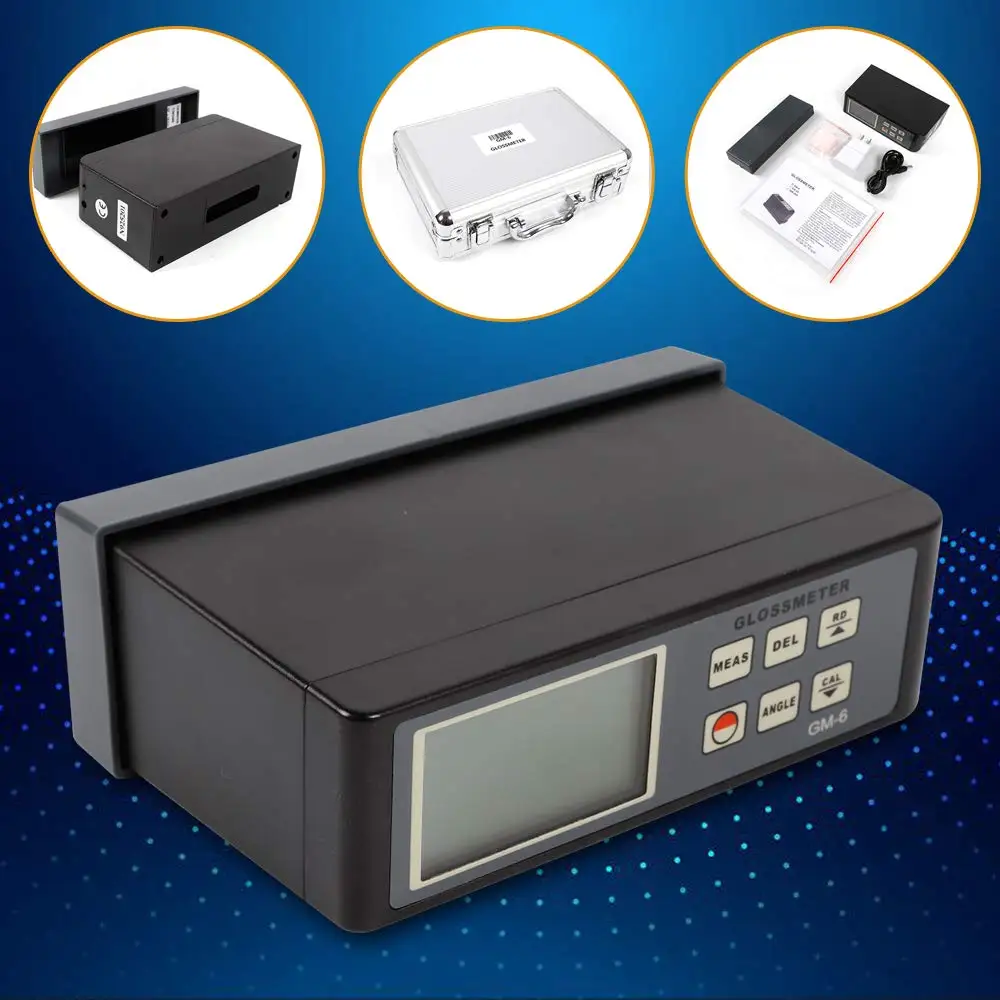 Medidor de brillo, calibración automática, 60 grados, RS-232 USB