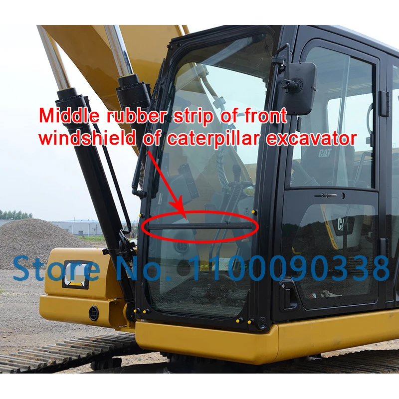 

Middle rubber strip of front windshield of caterpillar excavator CATC / D machine CATGC machine CATGX machine