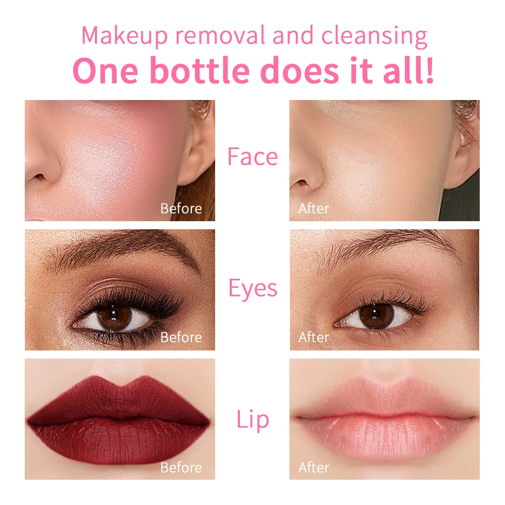 100 ml mildes, micellares reinigendes Make-up-Entferner-Wasser, sanfter Make-up-Entferner, All-in-1-Reiniger, Reiben, nicht stimulierendes Entferner-Wasser