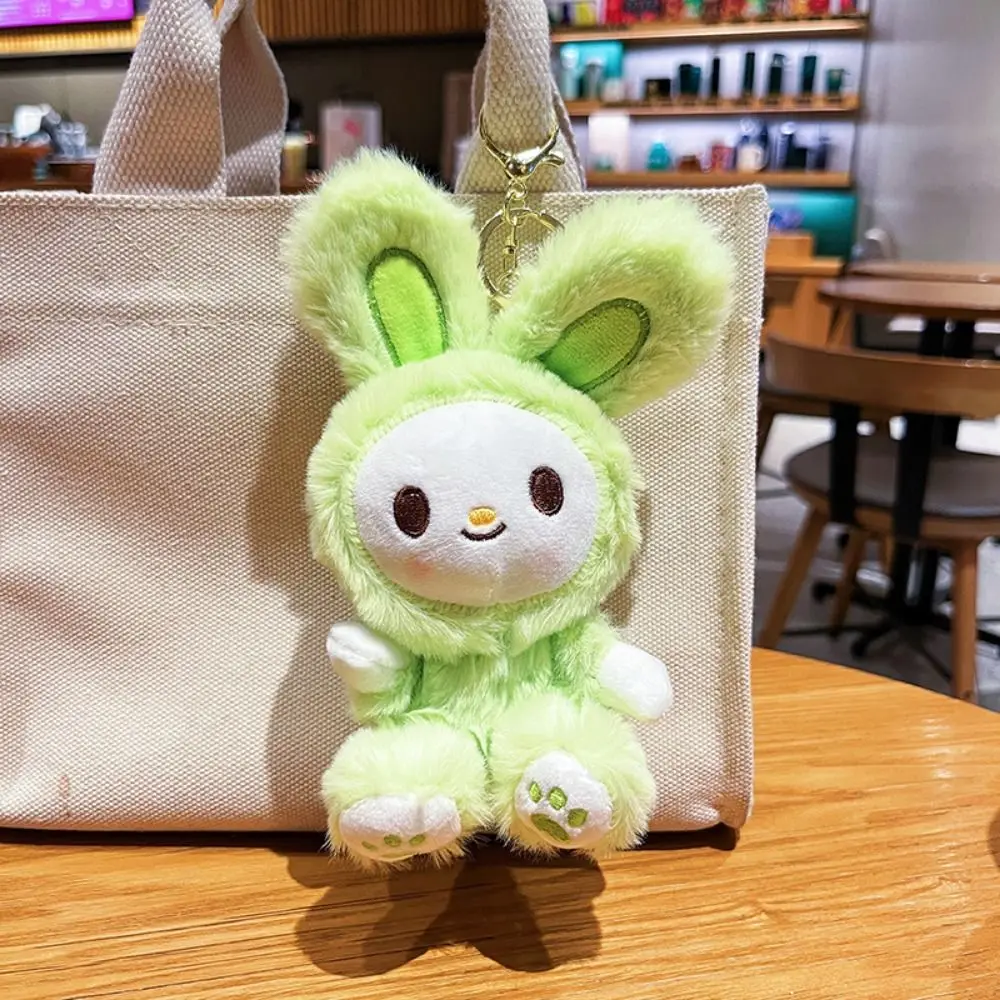 

Bag Backpack Decor Cartoon Small Animal Keychain Stuffed Trinket Rabbit Pendant Rabbit Creative Car Key Ring Girl/Boy