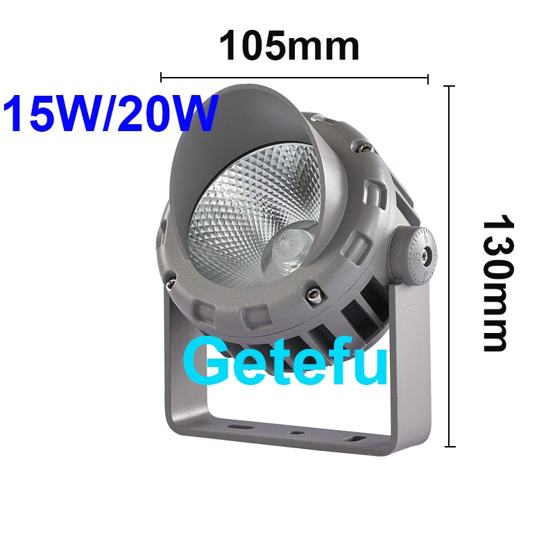 LED COB Gartenbeleuchtung 20W 30W 40W 50W Outdoor-Spike-Rasenlampe Wasserdichte LED-Leuchte Gartenweg-Spotlights AC110V 220V – Detail 2