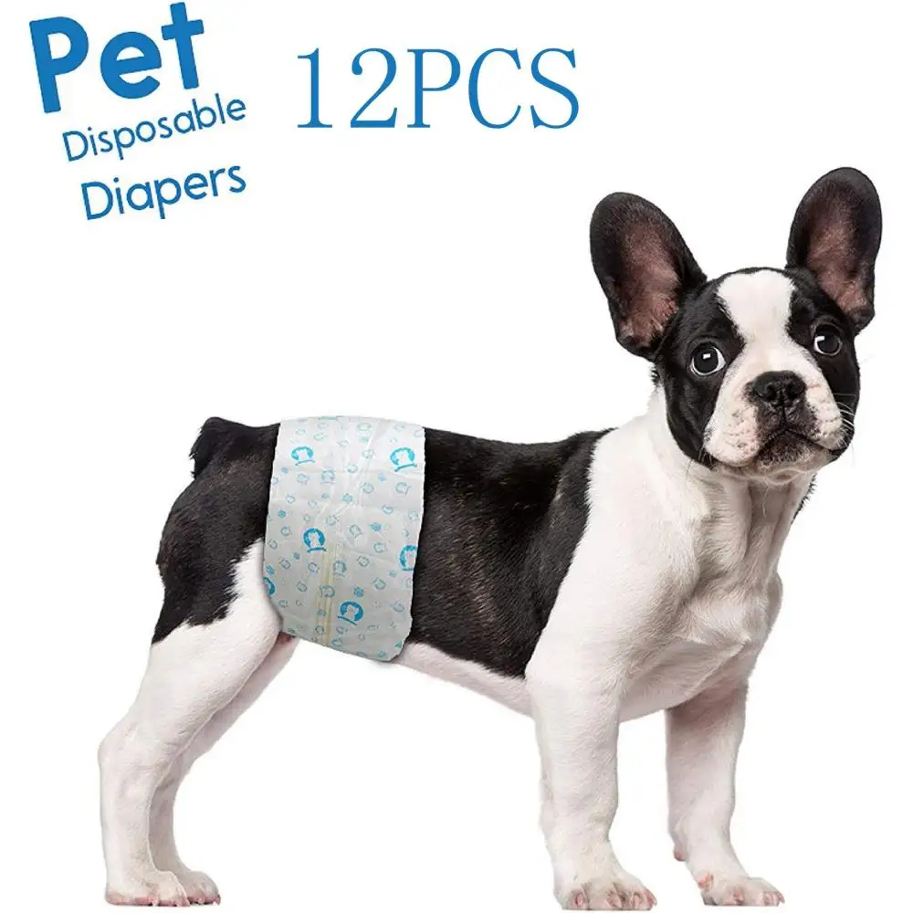 Super Absorbent Pet Diapers Dog Physiological Pants Leakproof Dog Diapers Disposable Nappies for Dogs Cats Male Female