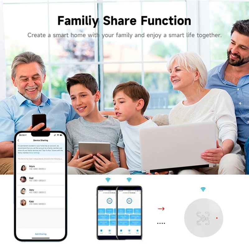 Zizi sensor de presença humana sensor de movimento 24g detecção de radar casa inteligente controle remoto segurança proteger