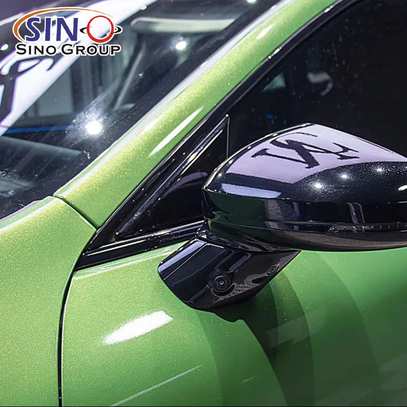 

Crystal Khaki Green Car Vinyl Stretchable Anti Scratch Car Wrapping Vinyl Cars Paint protection Film