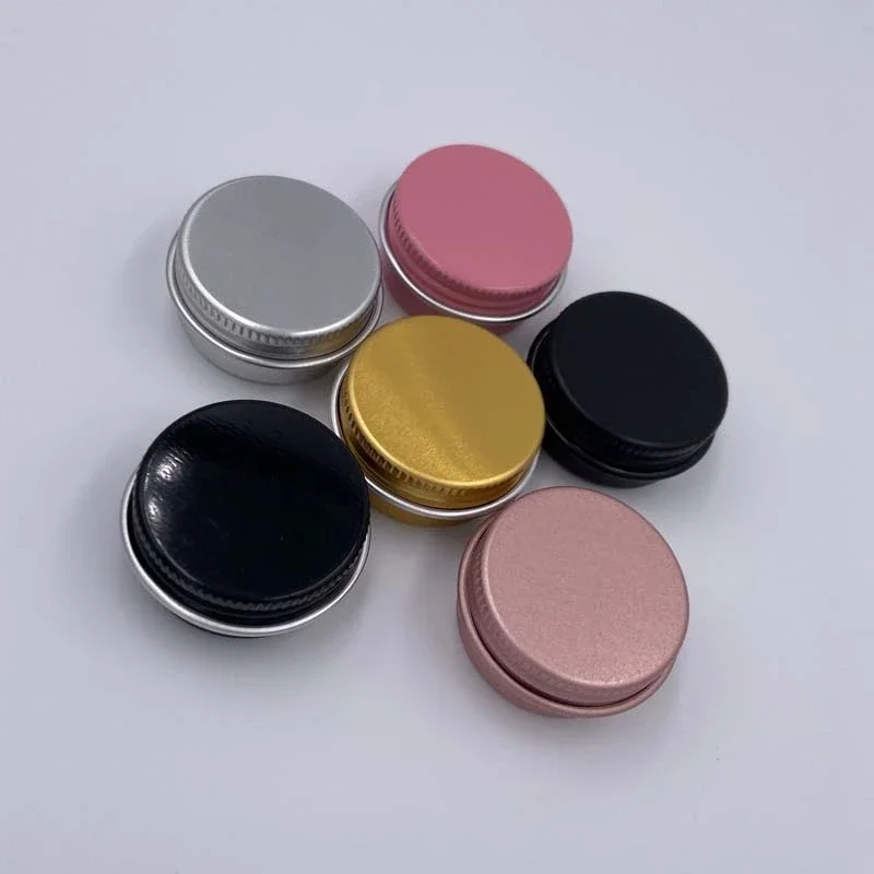 5g 10g Makeup Storage Colorful Jars for Cosmetics Travel Containers for Cosmetic Cream Aluminum Box Metal Cans Jars With Lids