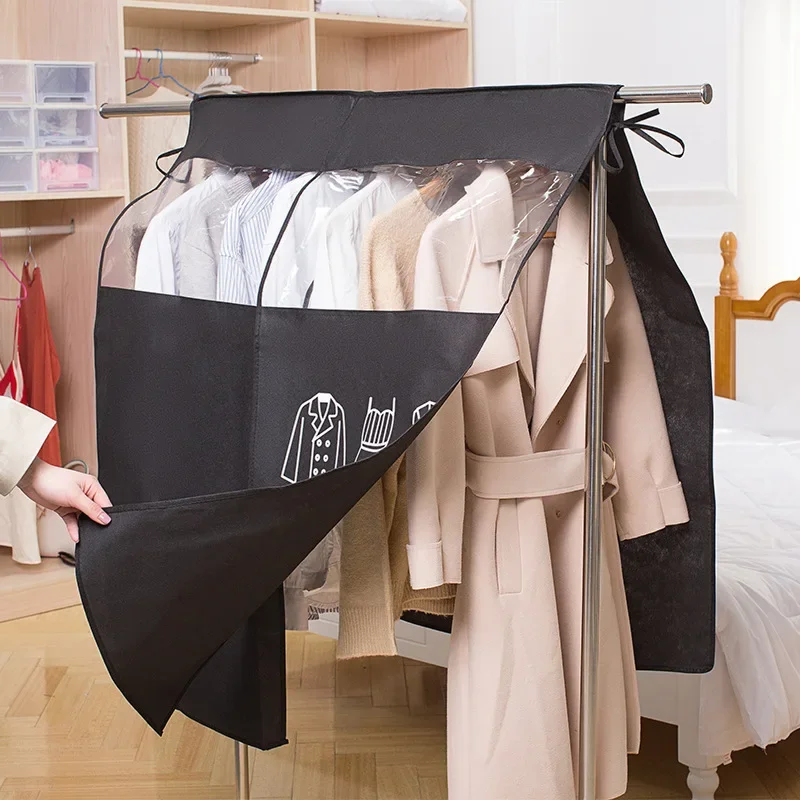 Clothes Hanging Dust Cover Suit Coat Storage Bag Case Protector Closet Wardrobe Dress Clothing Organizer