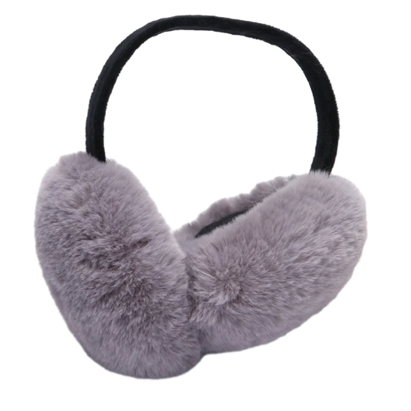 Winter Ear Warmers Behind-the-Head Adjustable Earmuffs Ear Warm Protector Thicken Plush Earmuff Ear Cover