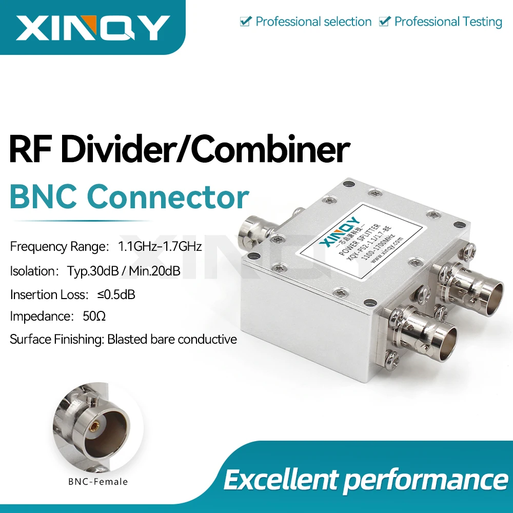 xinqy-1-way-to-2-way-rf-power-divider-11-17ghz-bnc-connector-gnss-signal-power-splitter