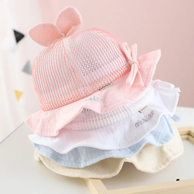 용수철 귀여운 아기 태양 모자, 하트 프린트, 소년 소녀, 여름 야외 어린이 파나마 모자, 유아 비치 모자, 비니