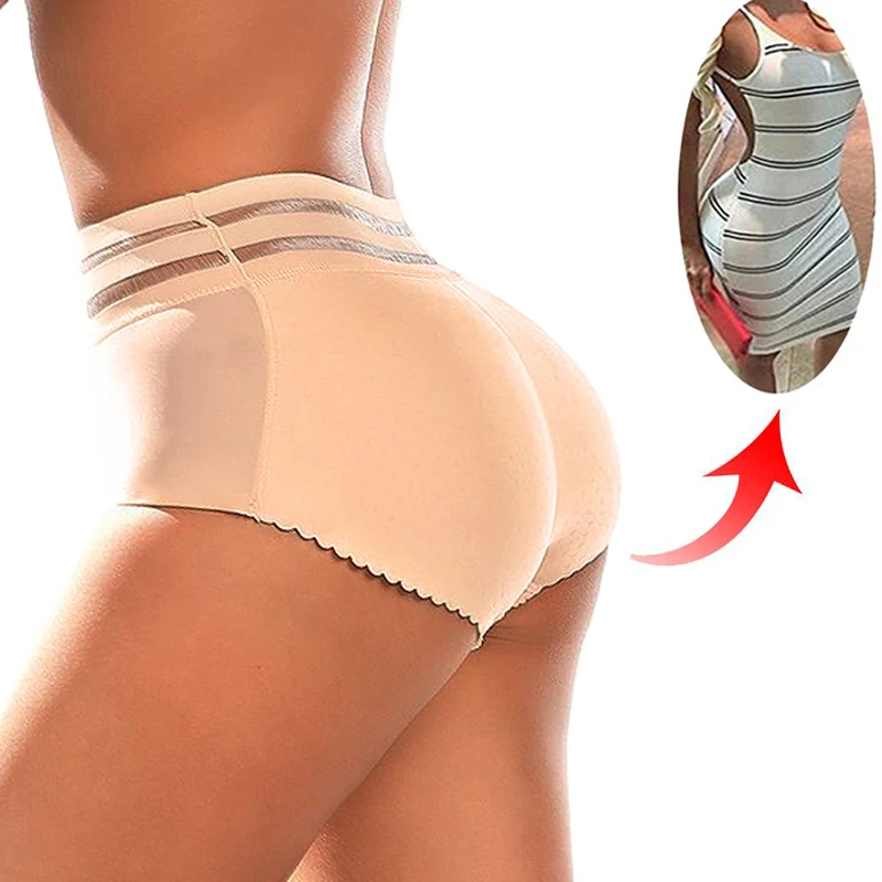 Butt Lifter Pants Women Fake Buttocks Plump Hips Shaping Panties Fake Ass with Pad Fake Booty Hip Enhancer Shaper Shorts