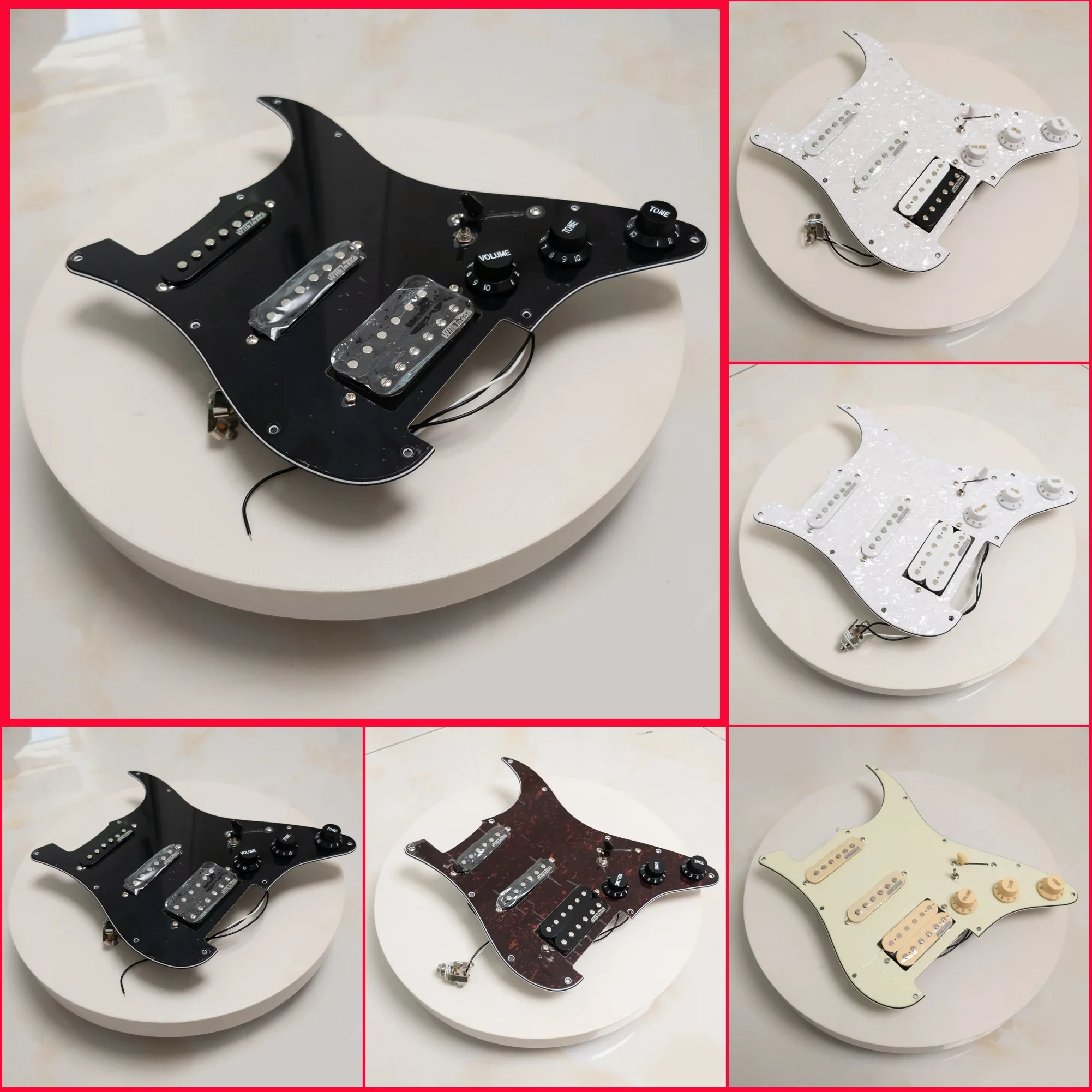 

Prewired Loaded Pickguard Set with Wilkinson SSH Humbucker Pickups for ST Style Electric Guitar – Replacement Parts