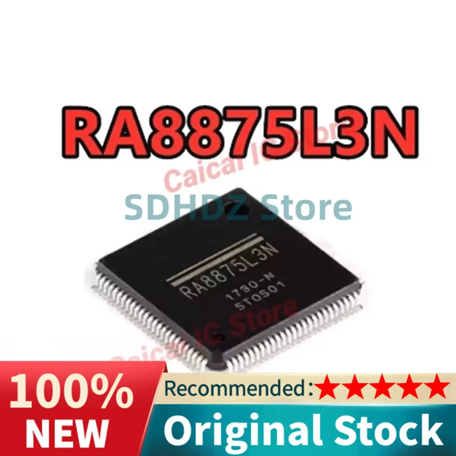 RA8875L3N RA8875L3 RA8875 original TFT controller, built-in SRAM liquid crystal control package LQFP-100