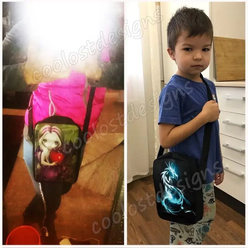 Bolso de mensajero con estampado de Soccerly para niños y niñas, bolsa de hombro para niños, bolsos de viaje para niños, bolsas de libros Satchel