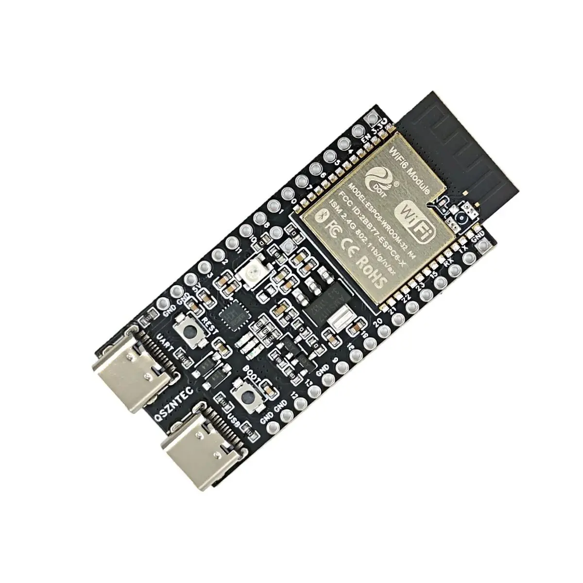 ESP32-C6-DevKitC-1 scheda di sviluppo ESP32-WROOM-32 scheda centrale N4 4MB Flash WIFI6 BLE Zigbee compatibile ESP32-WROOM modulo