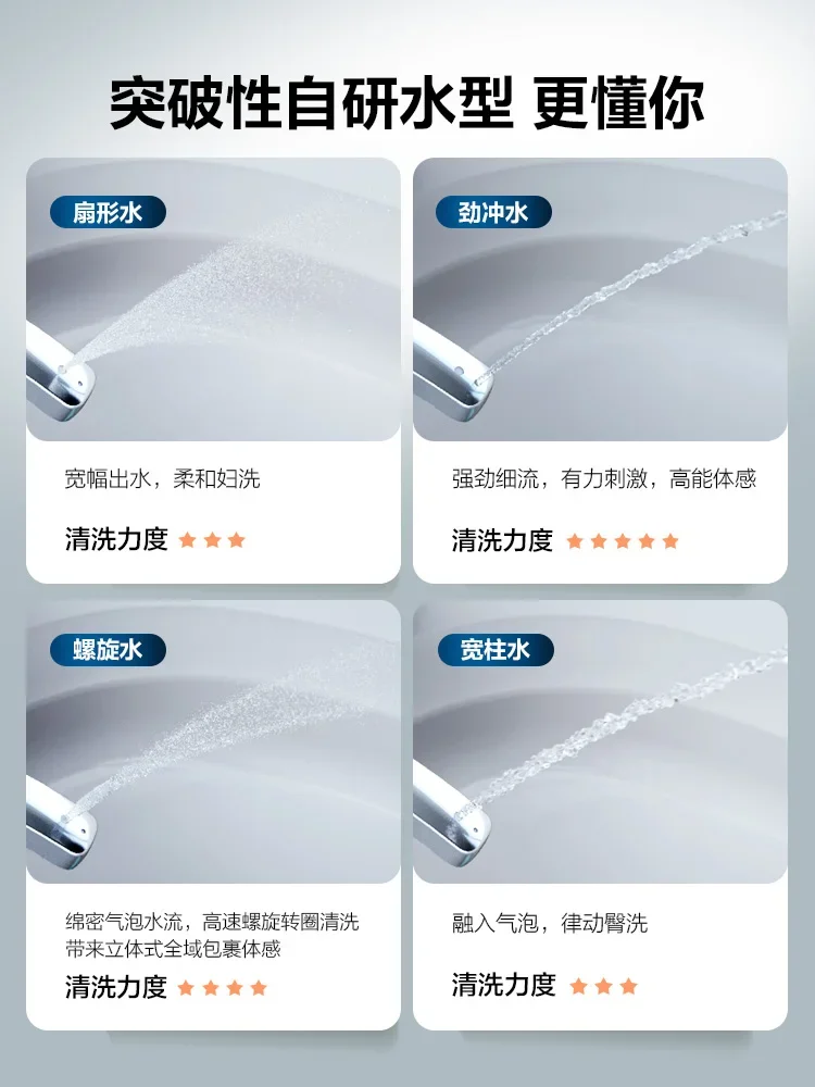 Intelligent toilet full-automatic integrated toilet Household zero-pressure comfortable washing