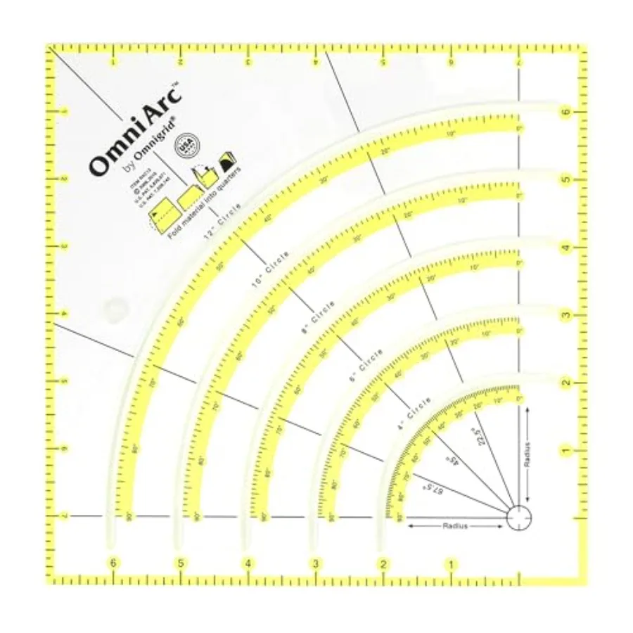 

OmniArc 8-Inch-by-8-Inch Non-Slip Circle CutterClear R4C12