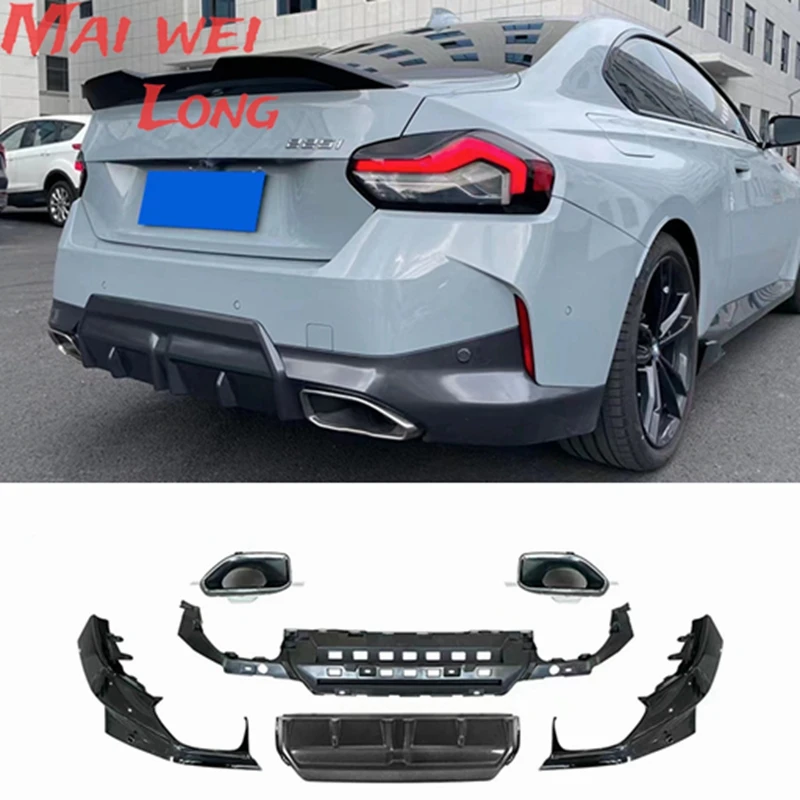 G30 G31 G38 Carbon Fiber Rear Bumpet Lip Diffuser Spoiler For BMW G30 G31 G38 M Tech M Sport 2017 2018 2019 2020 2021 MP Style