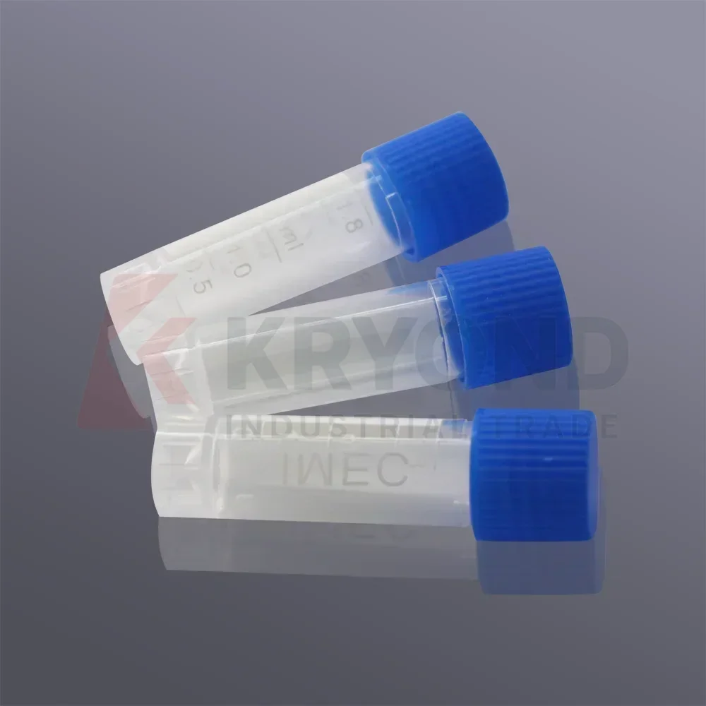 2ml PP External Spin Freezing Tubes, Non-Sterile, Autoclavable Cell Tubes for Cryopreservation
