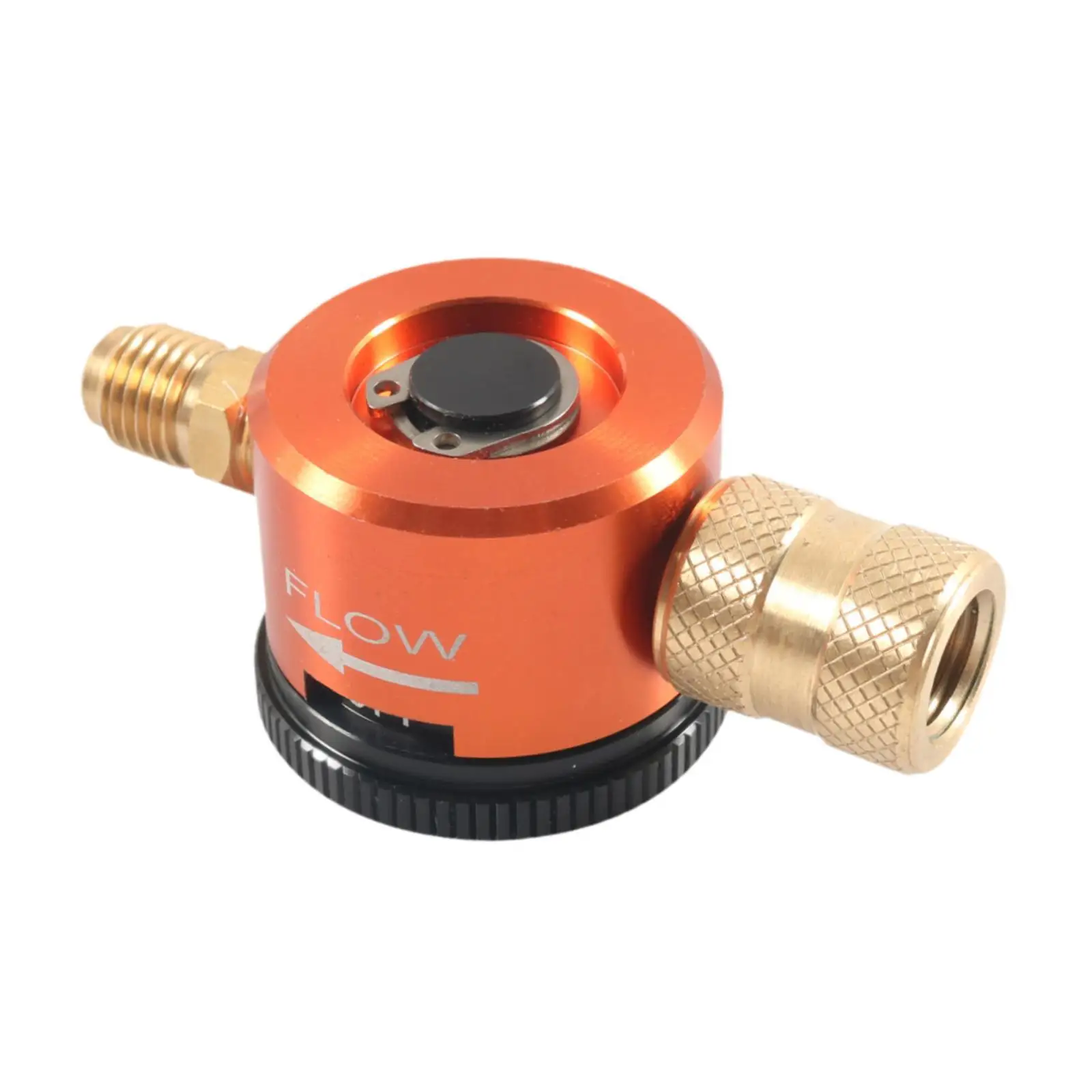 Purging Tool, Regulator,up to 200 PSI 1/4" Fitting Adjustable Purge Tool Orange