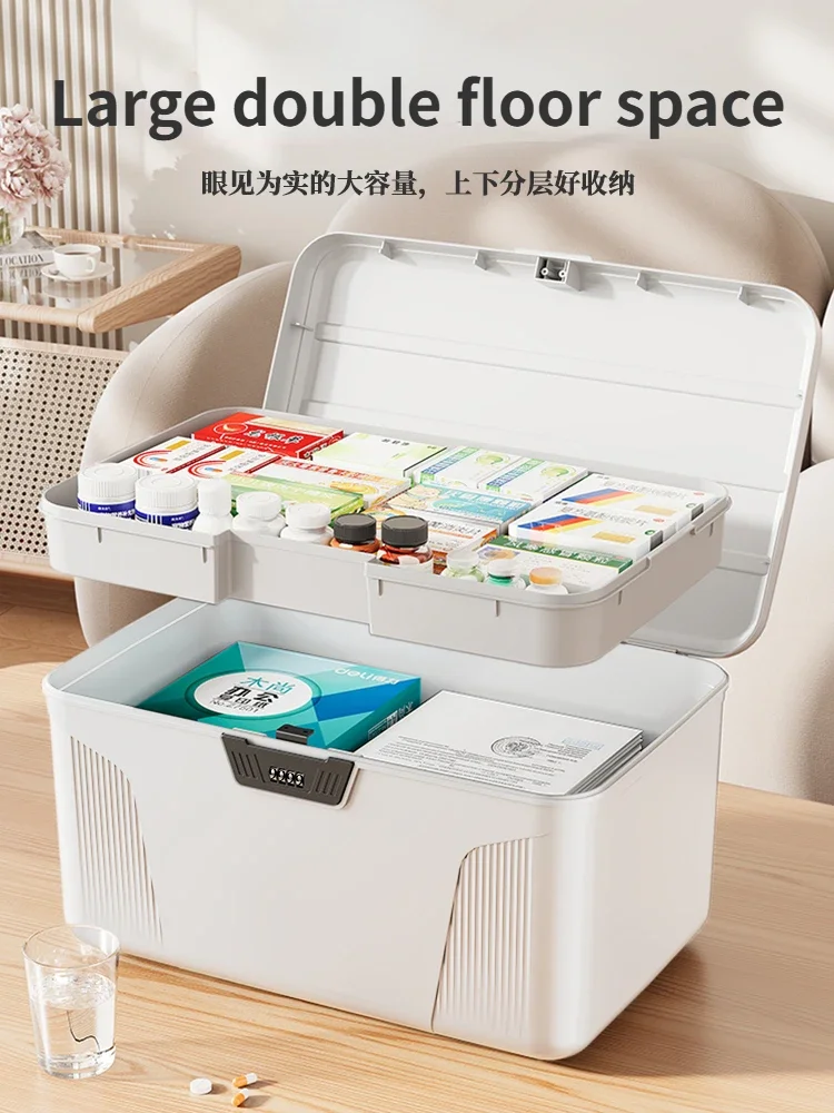 Password Storage Box Valuables Small Household File Organizer with Lock  Artifact