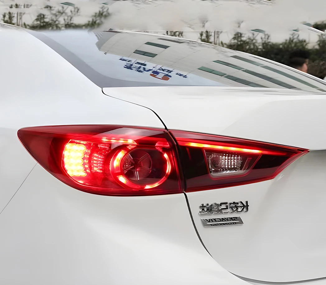 Car Taillights Assembly For Mazda 3 Axela 2014-2018 LED Auto Rear Back Lamps Upgrade Highlight Flashing Taillight Accessories