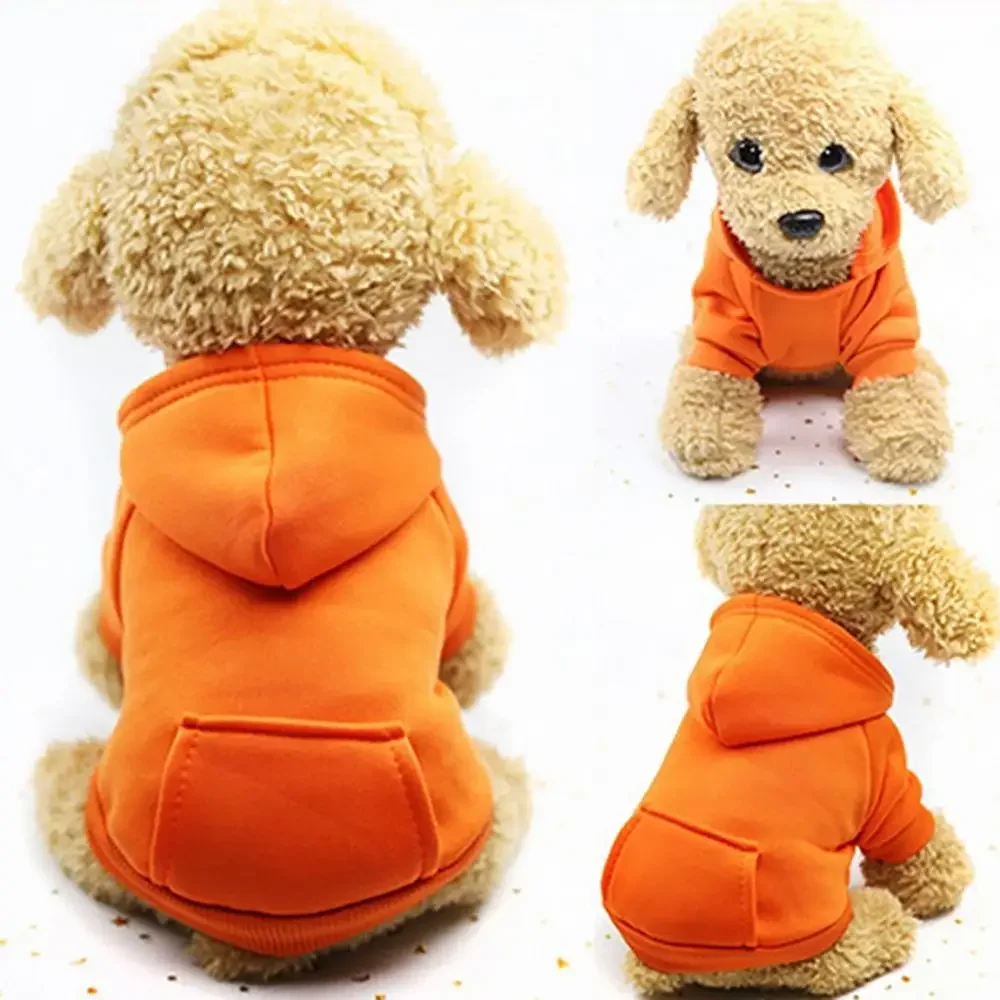 Winter-Hoodie-Sweatshirt-Jacke für kleine und mittelgroße Hunde, Haustiermantel, Welpenkleidung, Chihuahua-Kostüm, Bulldoggen-Kostüm, Welpen-Haustier-Herbstbekleidung – Detail 5