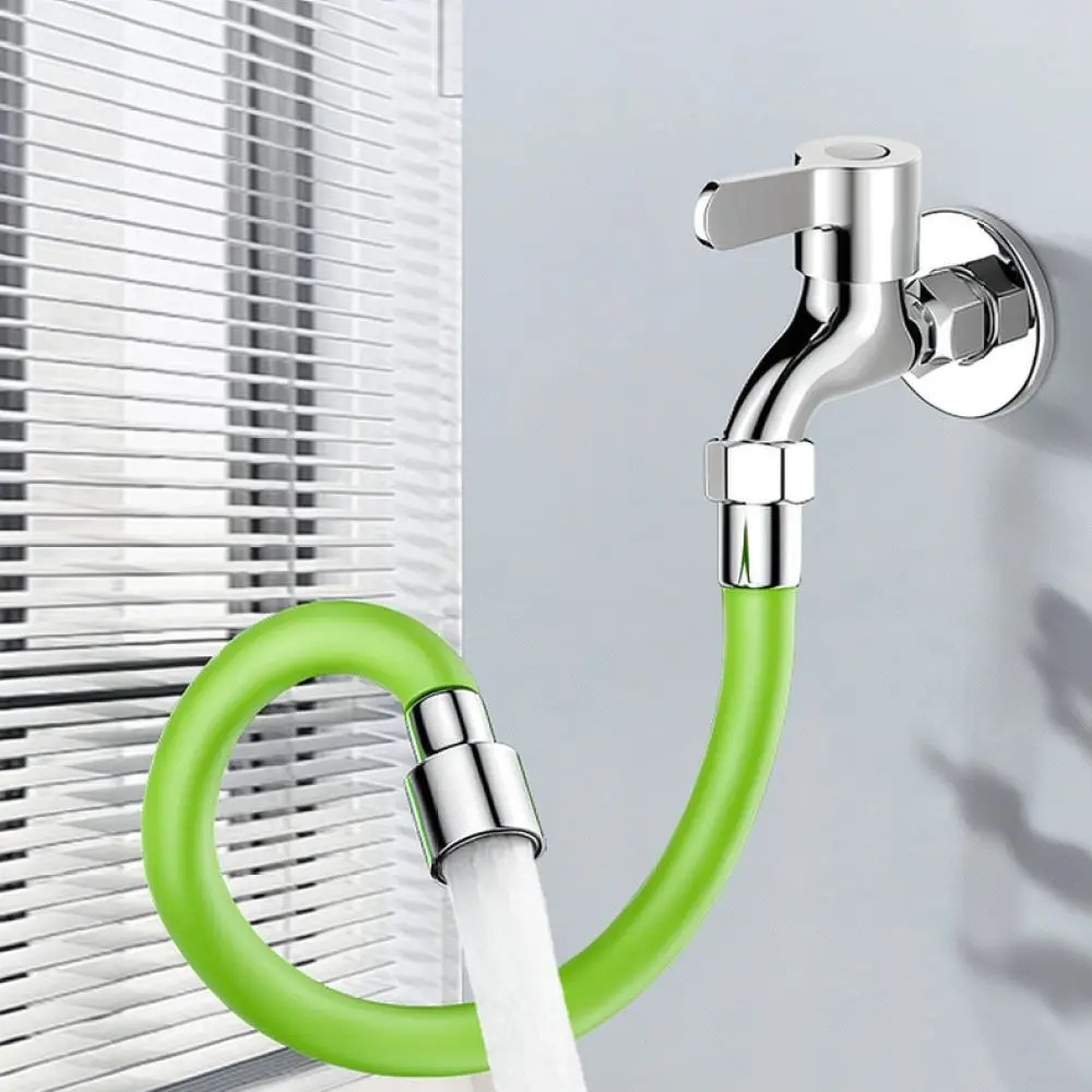 Stainless Steel Flexible Faucet Extender Kitchen Sink Sprayer Attachment 360 Rotating Anti Splash Water Saving Pipe