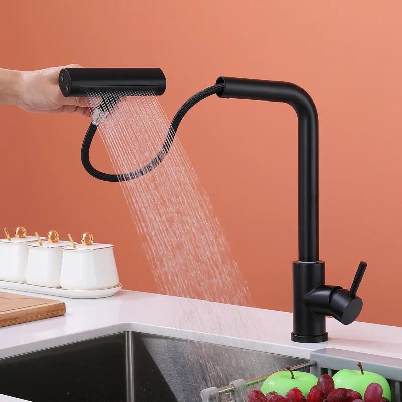 Feiyu Touch on Kitchen Sink Faucets of Pull Down Hot Cold Kitchen Sink Mixer Tap Stainless Steel Touch Waterfall Kitchen Faucet - view 4
