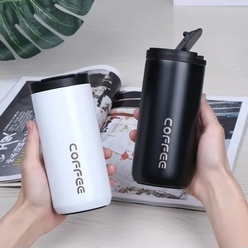 400ML Stainless Steel Coffee Thermos Leakproof Car Vacuum Flasks Thermal Coffee Mug Portable Travel Portable Insulated Bottle