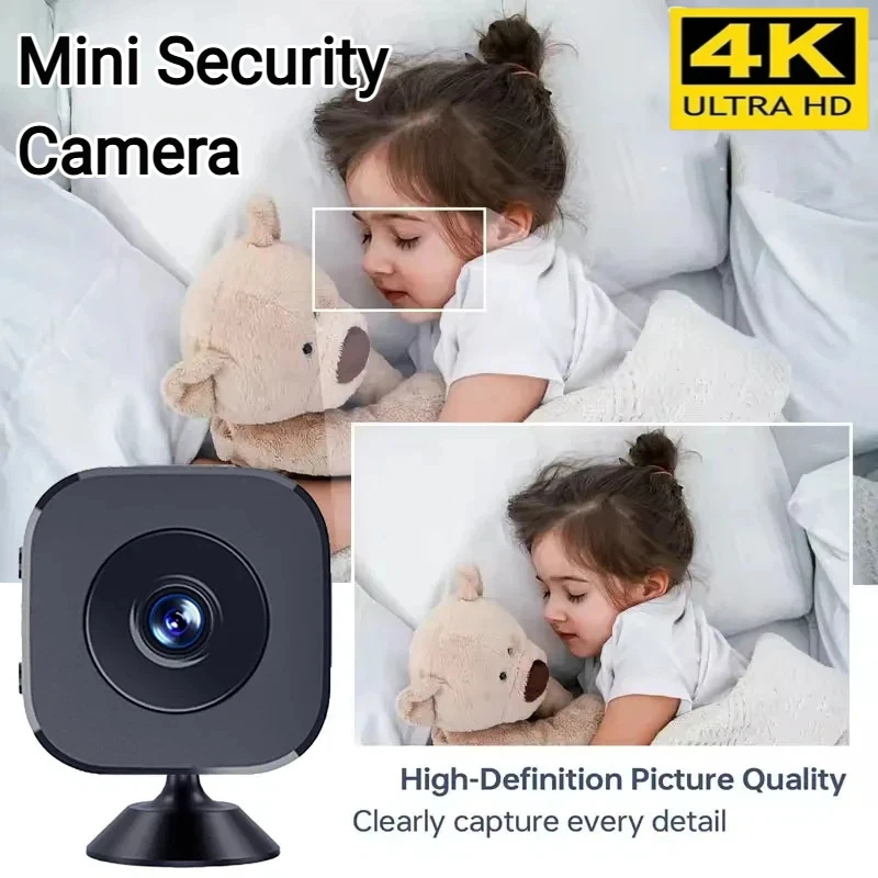 4K Mini Security Camera WiFi Monitor Motion Detection Waterp