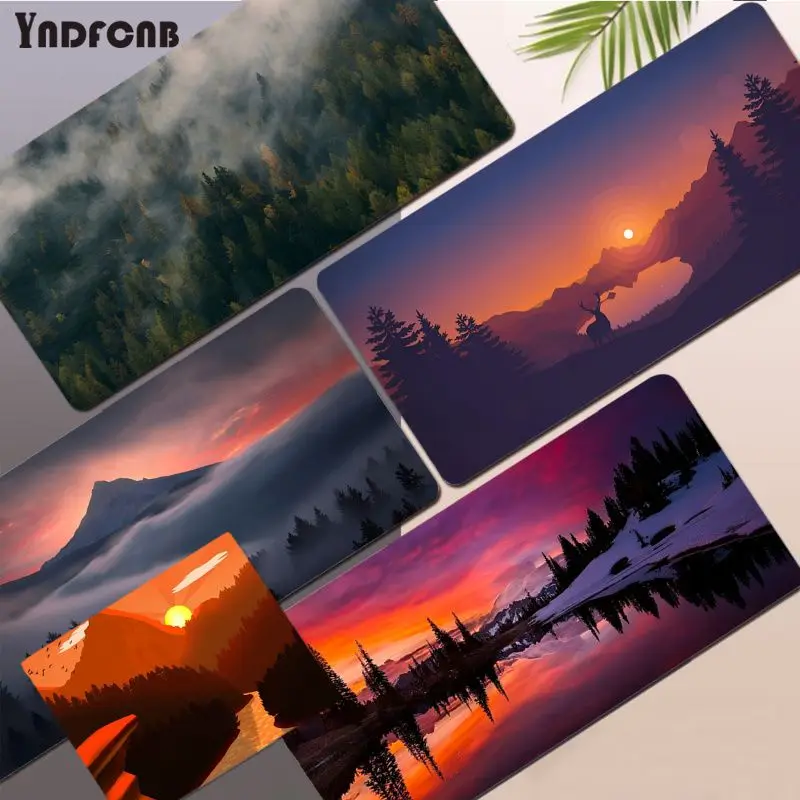 Mountain Forest Mousepad Hot Large Gaming Mouse Pad XL Locking Edge Size For Gameing World Of Tanks CS GO Zelda