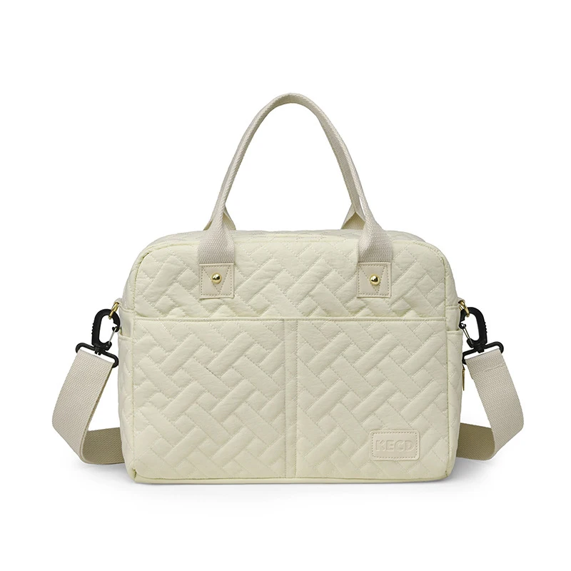 Multifunctional Lightweight Maternity Bag Portable Diaper Tote Bag With Multiple Pockets Insulated Bottle Holder For Mom
