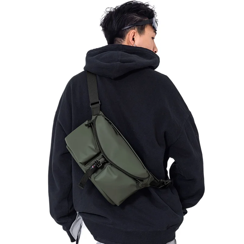 New Korean Crossbody Bag Men Women, Waterproof Messenger Shoulder Chest Pack for Commute Cycling Street Fashion Женская сумка 가방