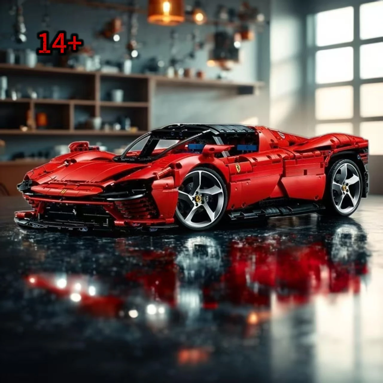 

3778PCS Building Blocks Bricks Model 42143 42207 Compatible Birthday Toys Gifts Super Sports Racing Car