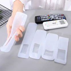 Transparent White Silicone Remote Control Protective Cover TV Set-top Box Air Conditioner Remote Control Dust-proof Soft Shell