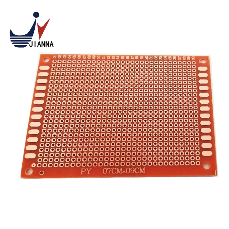5pcs 7x9 7*9cm Single Side Prototype PCB Breadboard Universal Board Experimental Bakelite Copper Plate Circuirt Board Yellow