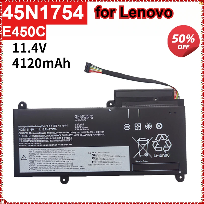 New Laptop Battery for Lenovo E450 E450C E455 E460 E460C 45N1756 45N1757 45N1754 45N1755