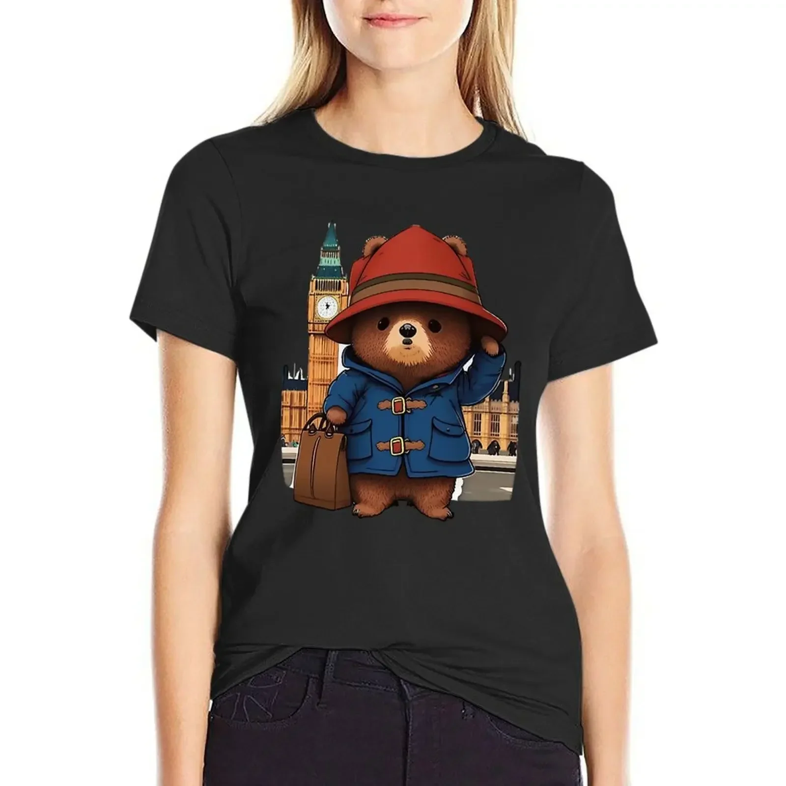 Paddington Bear in London T-shirt summer clothes hippie clothes T-shirts for Women  shirts women