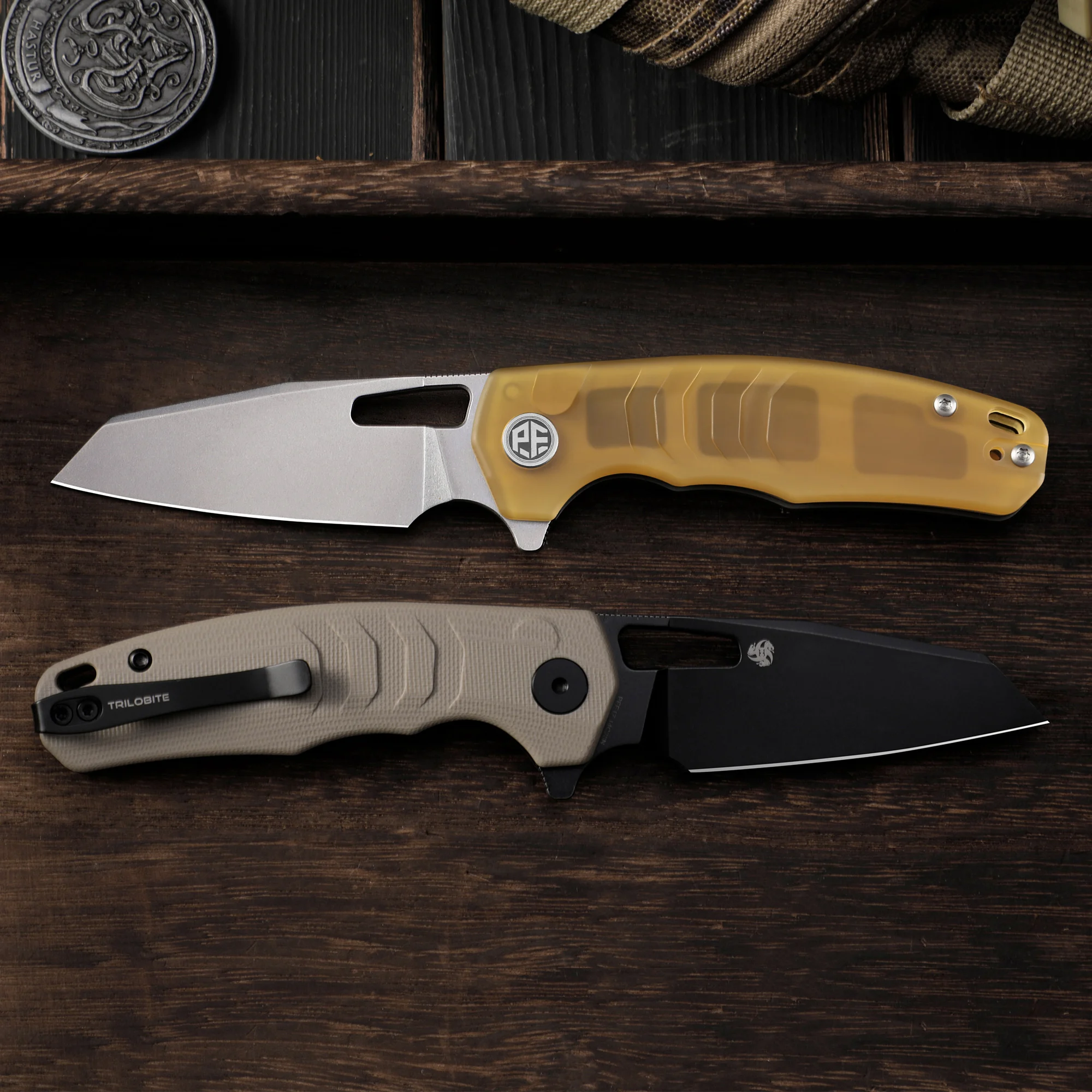 Petrified Fish PFE17 Folding Knife Pocket Knife Folding edc Knife Utility Multi-tool Blade Coltello Camping Cutting Tool