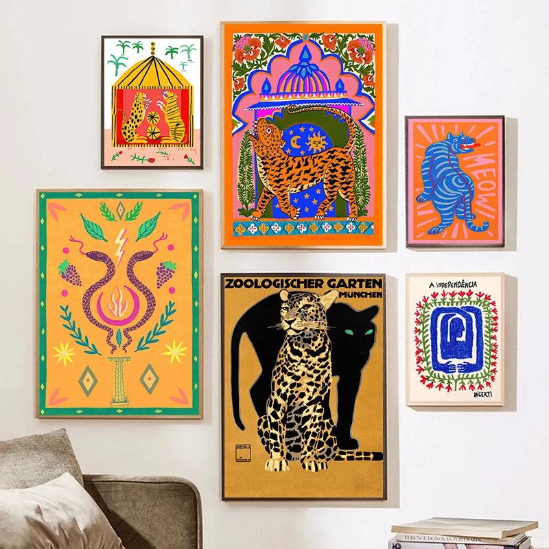

Egyptian Style Woman Posters and Prints Canvas Painting Wall Art Pictures for Living Room Bedroom Home Decoration