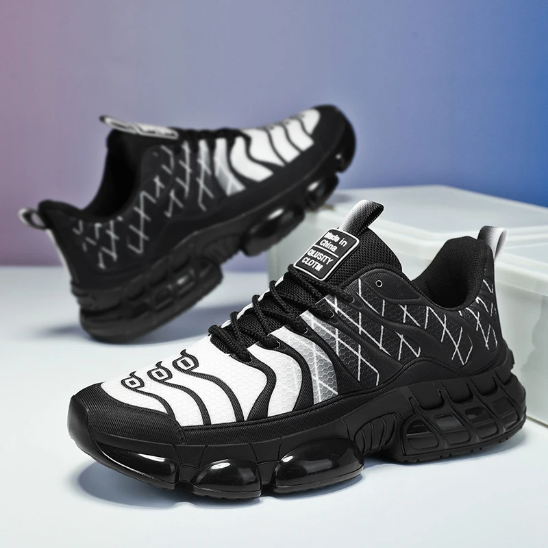 

Drop shipping Running Shoes Women Outdoor Sports Comfortable Custom Sneakers Mesh Breathable Lace-up Tennis Shoes for Men