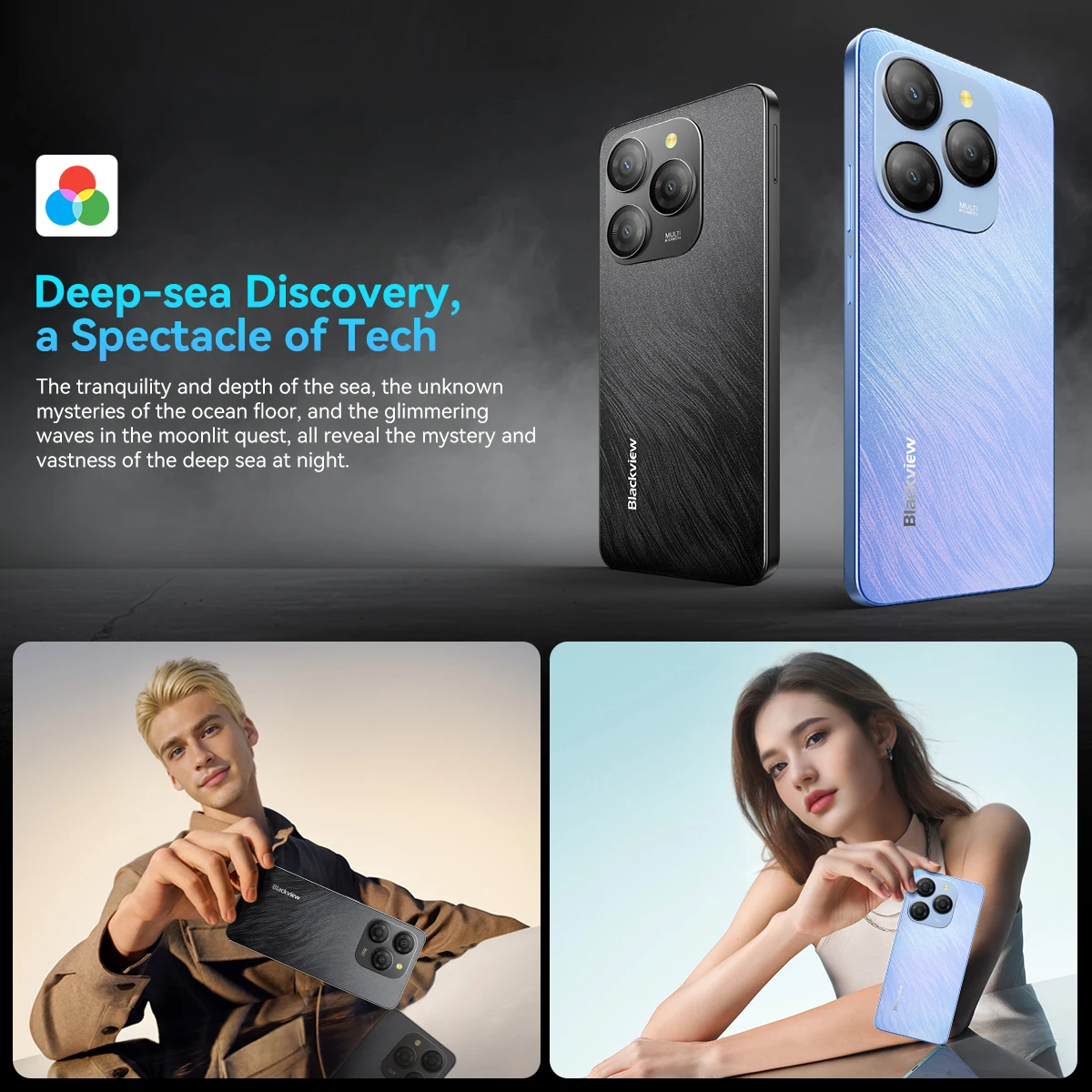 هاتف Blackview SHARK 9 5G الذكي Unisoc T820، 8 جيجابايت + 256 جيجابايت، شاشة 6.67 بوصة HD + 90 هرتز NFC 50 ميجابكسل AI كاميرا رئيسية أندرويد 14 هاتف محمول