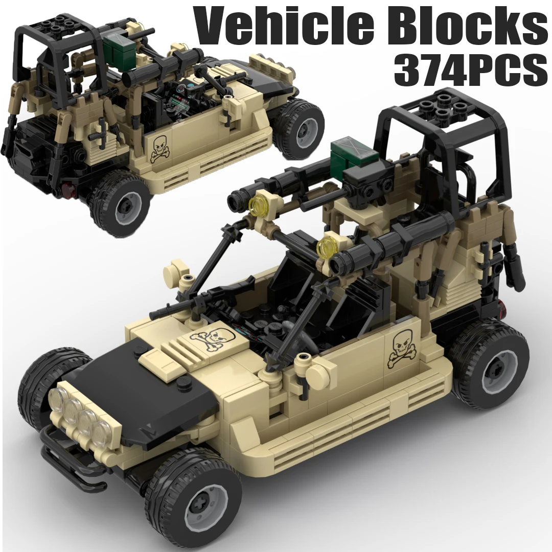 

City Military Off Road Vehicle Model Building Blocks WW2 Army Soldier Figures Car Truck Weapons MOC Bricks Christmas Toys Boys